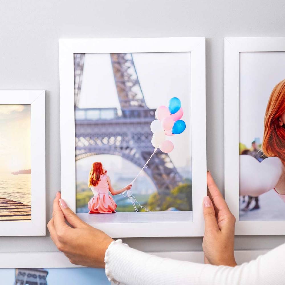 Photolini 10er Bilderrahmen-Set Weiß 21x30 cm A4 | MDF Acrylglas Black Friday Preise