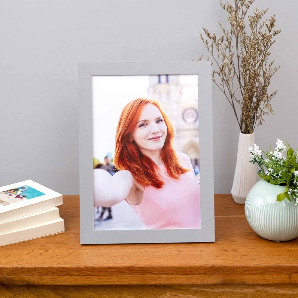 Photolini 10er Bilderrahmen-Set 18x24 cm Modern Silber MDF Basic Collection Rabatte dieses Monats