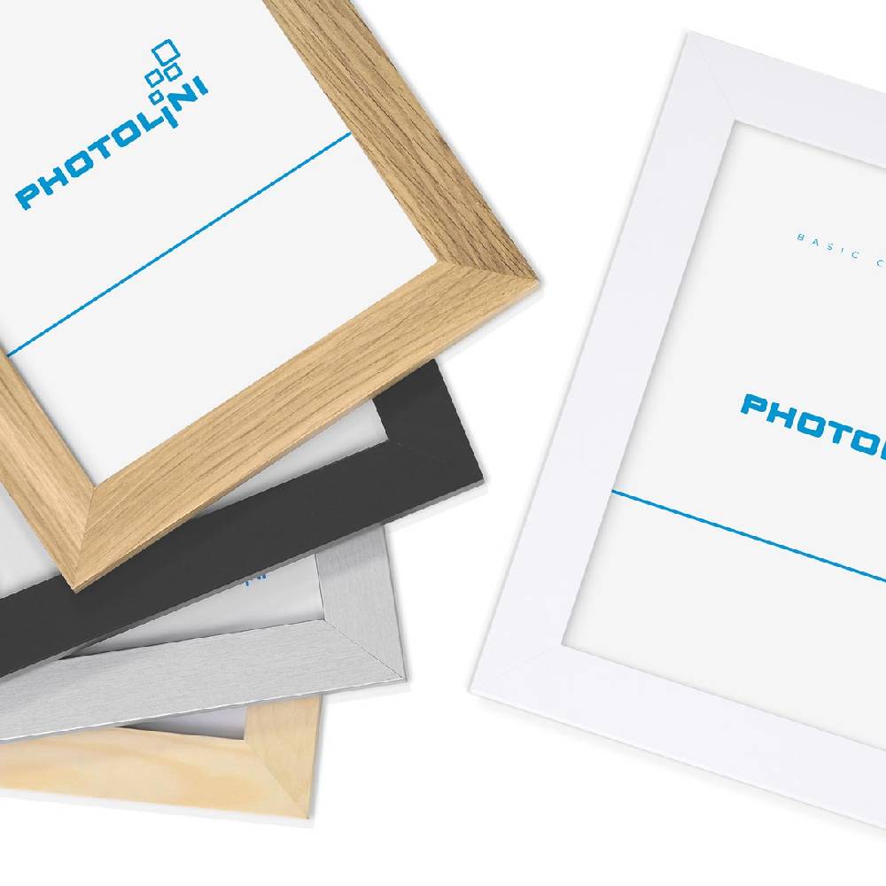 Photolini 10er Bilderrahmen-Set 18x24 cm Modern Silber MDF Basic Collection Rabatte dieses Monats