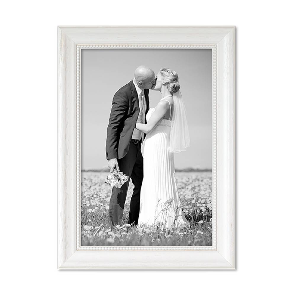 Photolini Holz-Bilderrahmen Landhaus-Stil Weiss Online Shopping