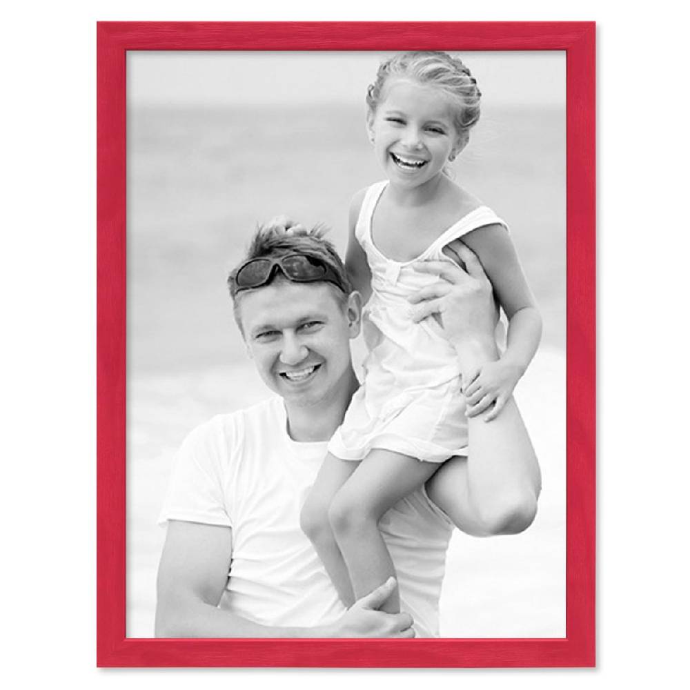 Photolini Bilderrahmen Rot mit Acrylglas 30x42 cm / DIN A3 Black Friday