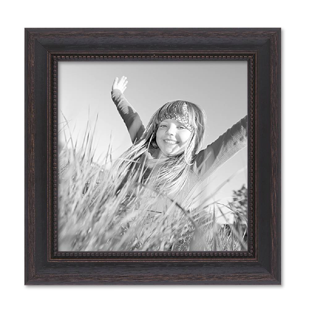 Photolini Holz-Bilderrahmen Landhaus-Stil Dunkelbraun Shabby-Chic Cyber Monday