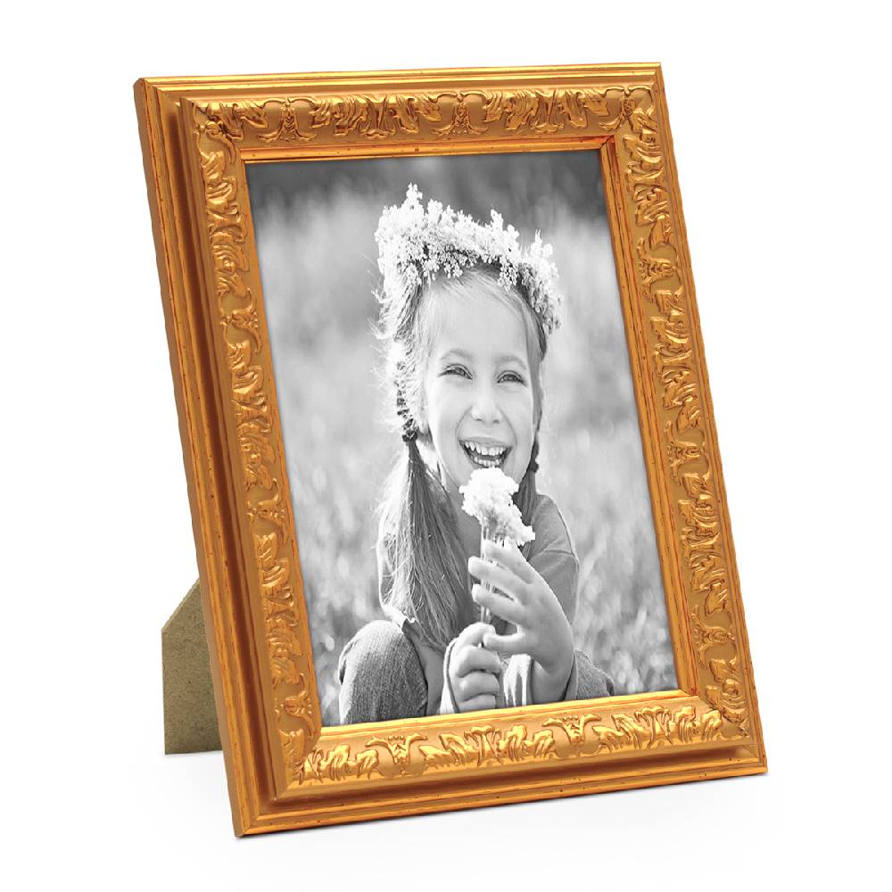 Photolini Bilderrahmen Gold Antik Ornamental