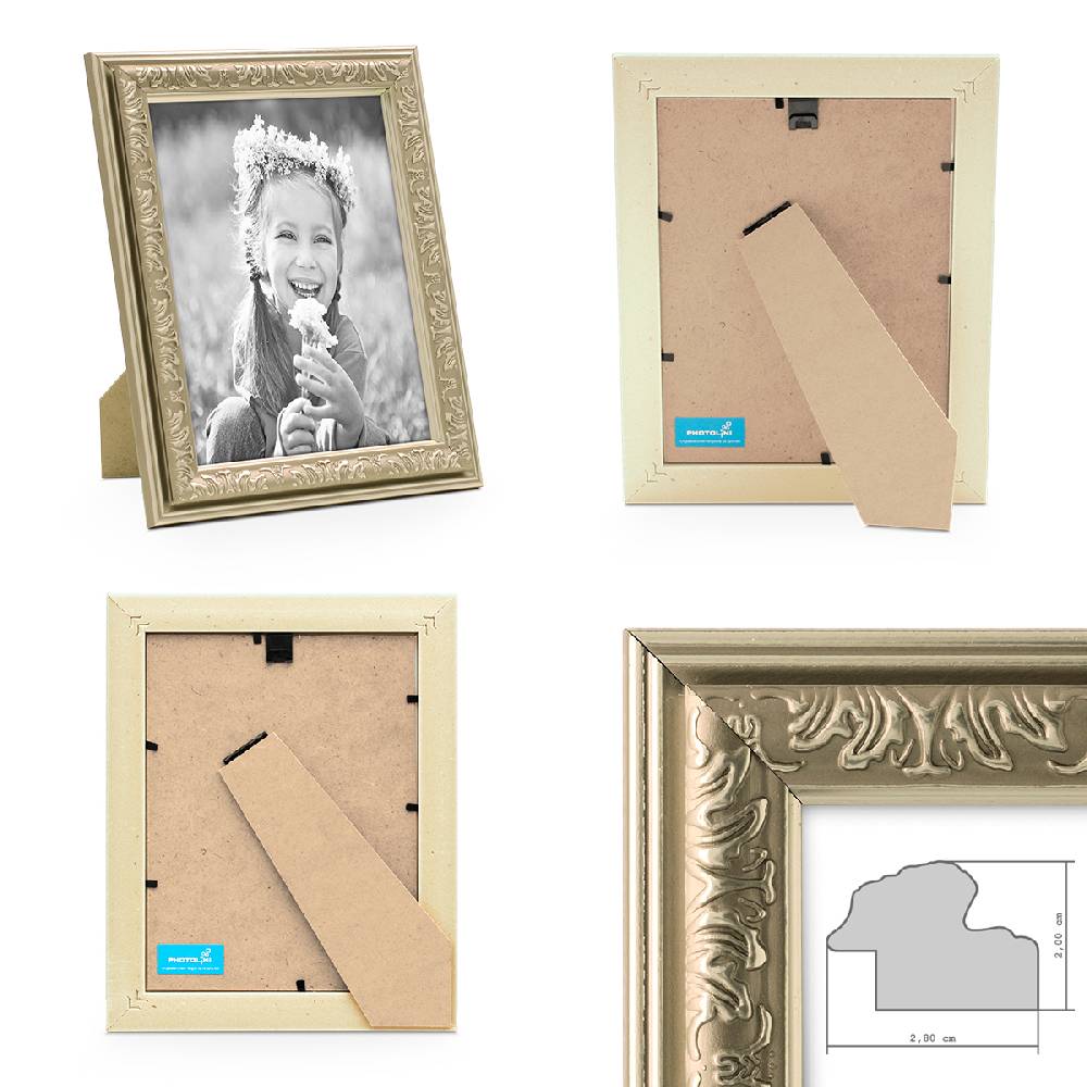Photolini 15er Bilderrahmen-Set Ornamente Silber Nostalgie Online Outlet