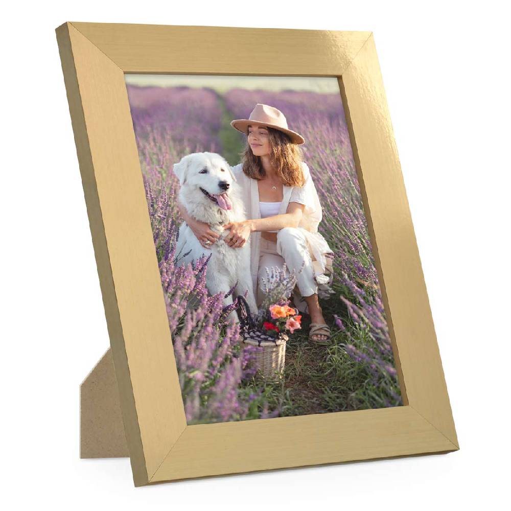 Photolini Bilderrahmen Basic Collection Modern Gold Clearance-Verkauf
