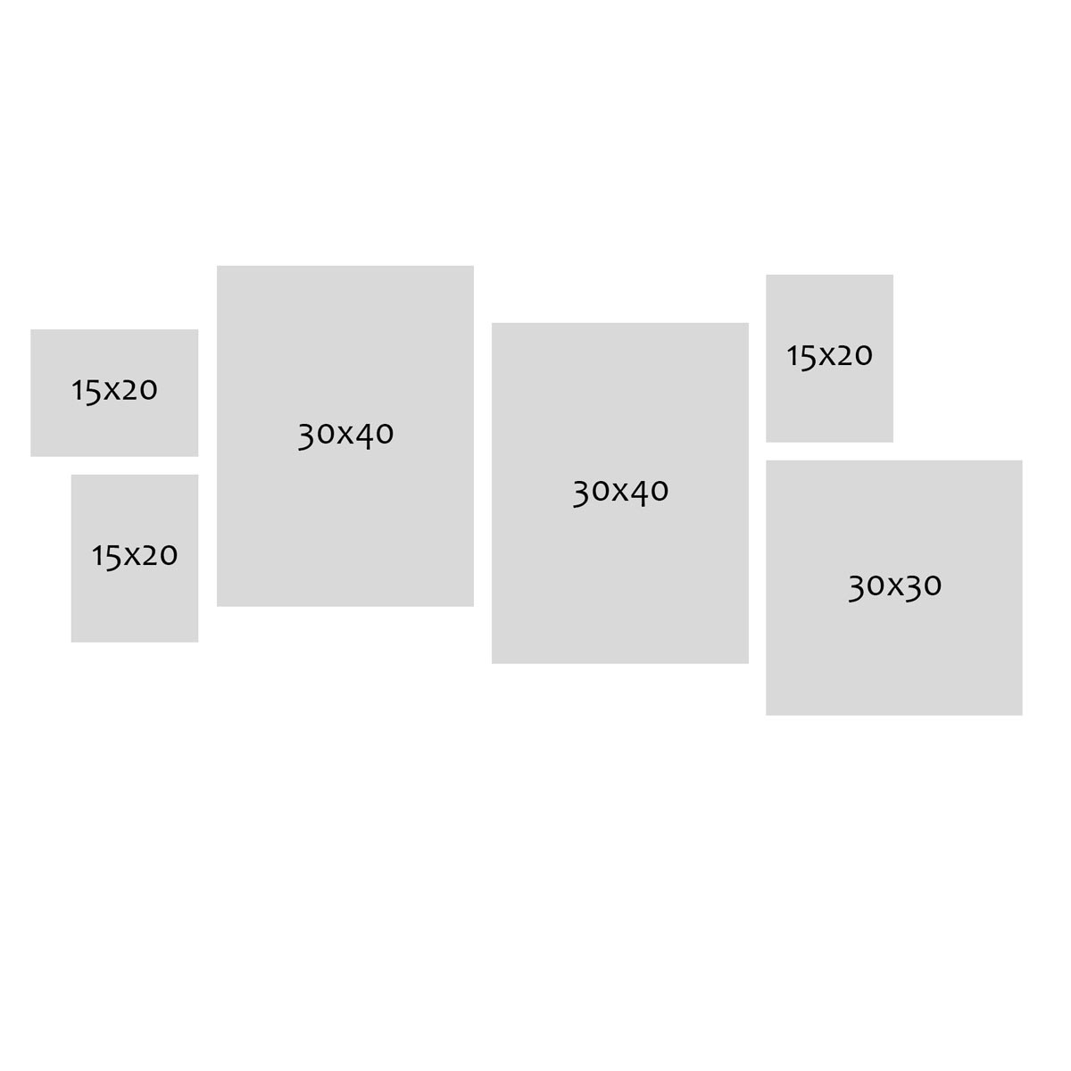 Photolini 6er Set Alu-Bilderrahmen Modern Silber Aluminium-Rahmen mit Acrylglas Großer Ausverkauf