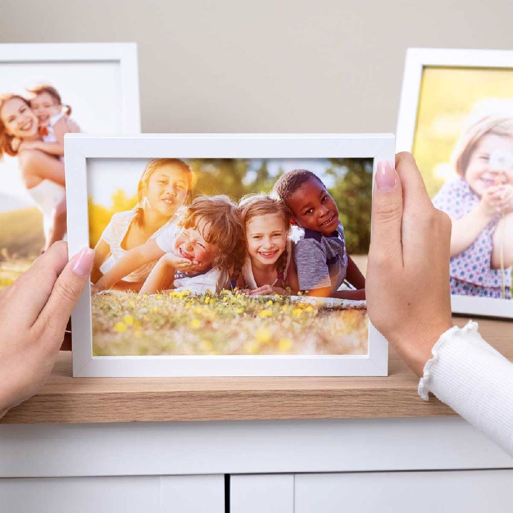 Photolini 10er Bilderrahmen-Set 15x20 cm Modern Weiß aus MDF mit Acrylglas VIP-Rabatte