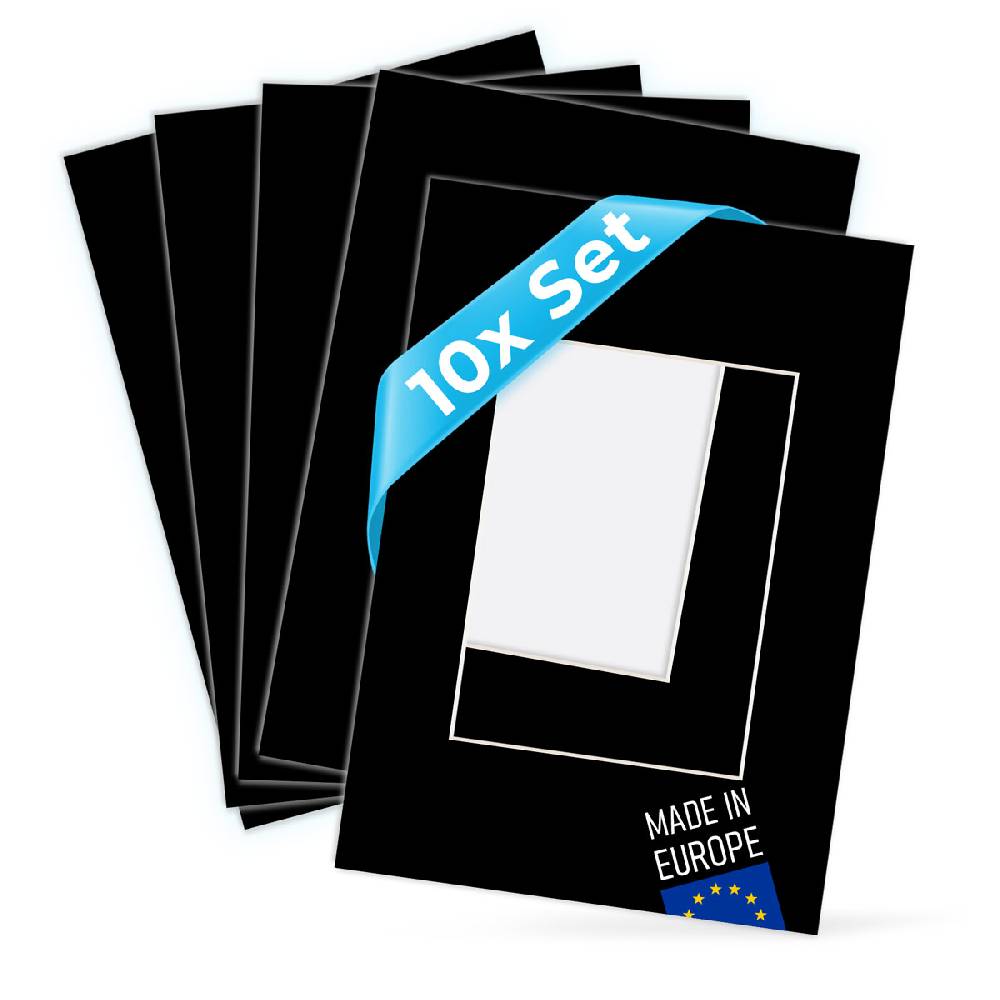 Photolini 10x Passepartout Schwarz