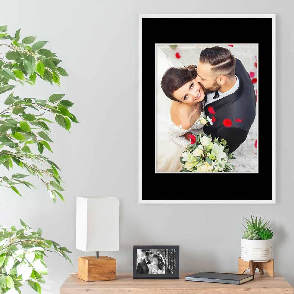 Photolini Passepartout Schwarz Begrenzt auf 3 Tage