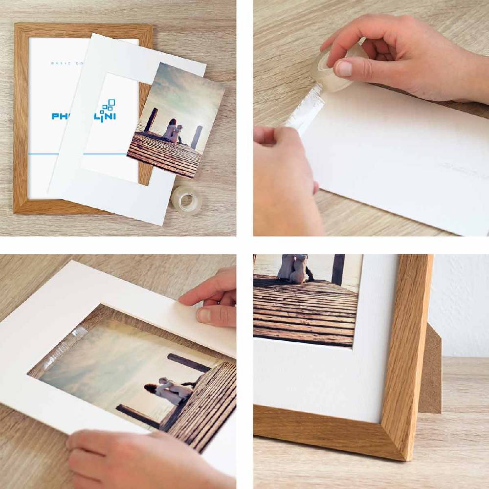Photolini 5x Passepartout Reinweiß Speichern exportieren