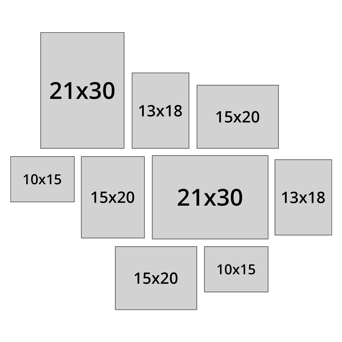 Photolini 9er Set Bilderrahmen Bunt Massivholz 10x15 bis 21x30 cm | Acrylglas Flash Sale