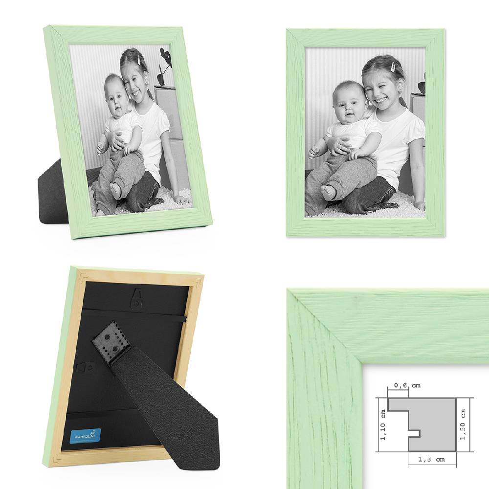 Photolini Bilderrahmen 5er Set Bunt 10x15 cm | Acrylglas Online Shopping