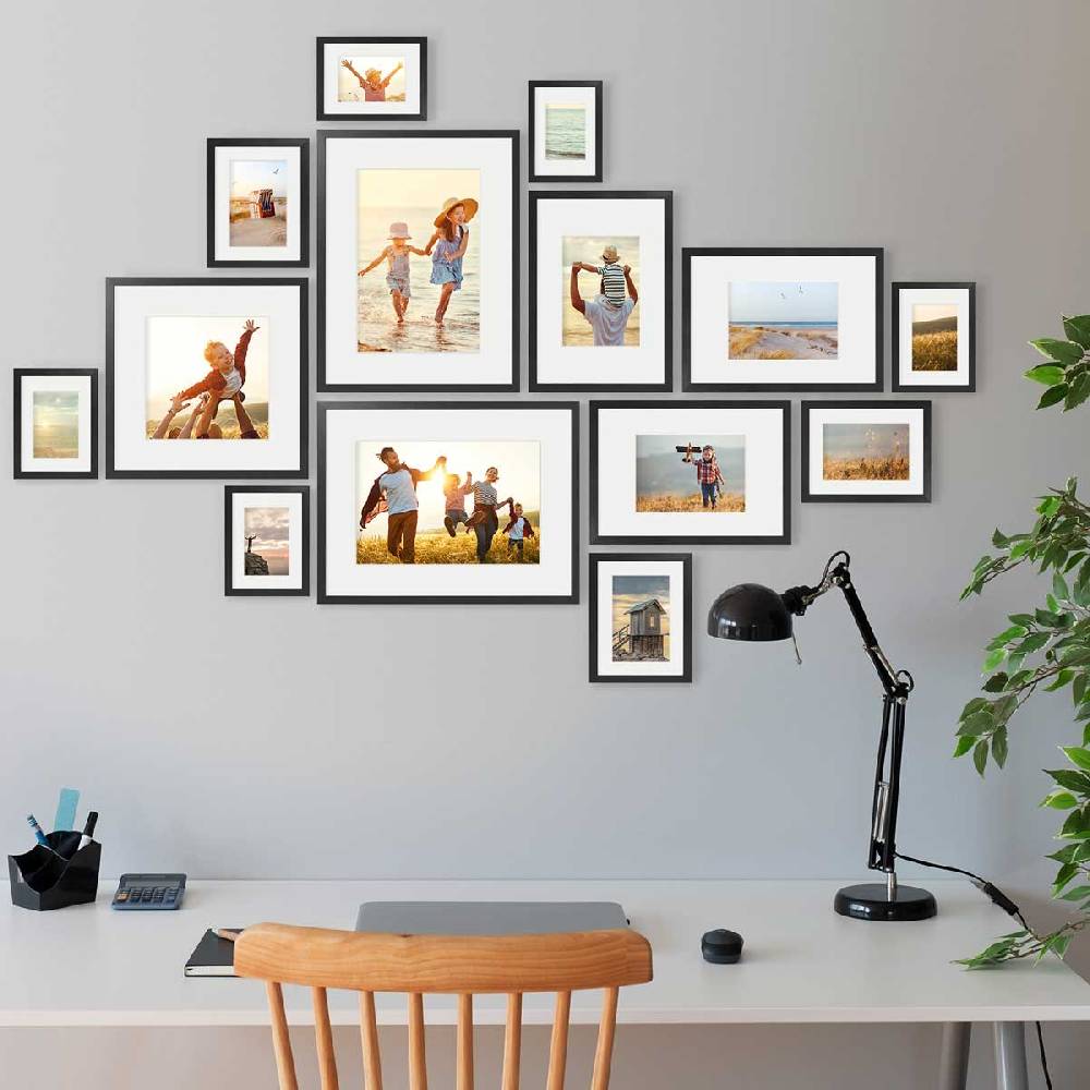 Photolini Passepartouts Creme-Weiß für 14er Rahmen-Set No.1 Neuheiten