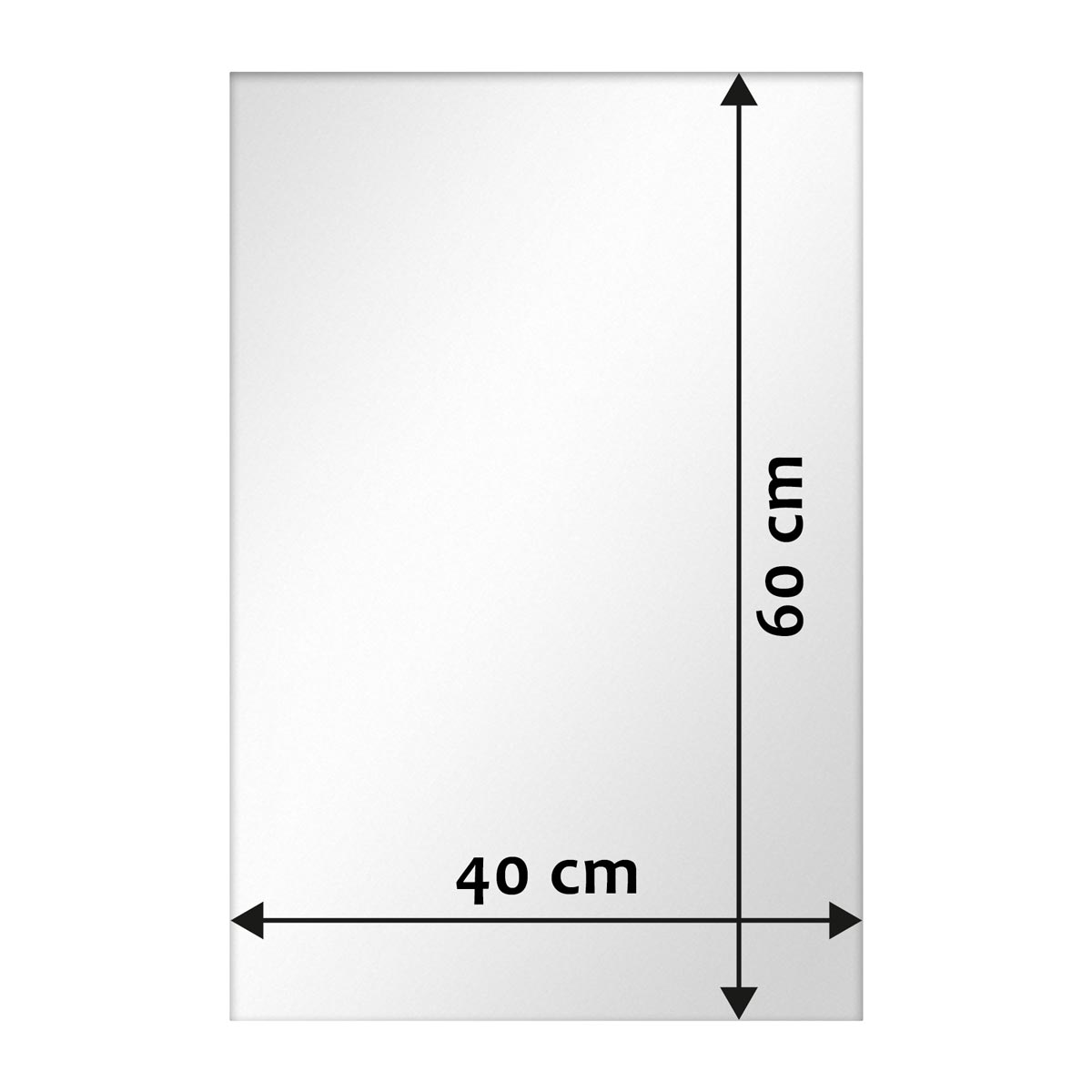 Photolini Spiegel Rechteckig ohne Rahmen 40x60 cm Super Sparpreis