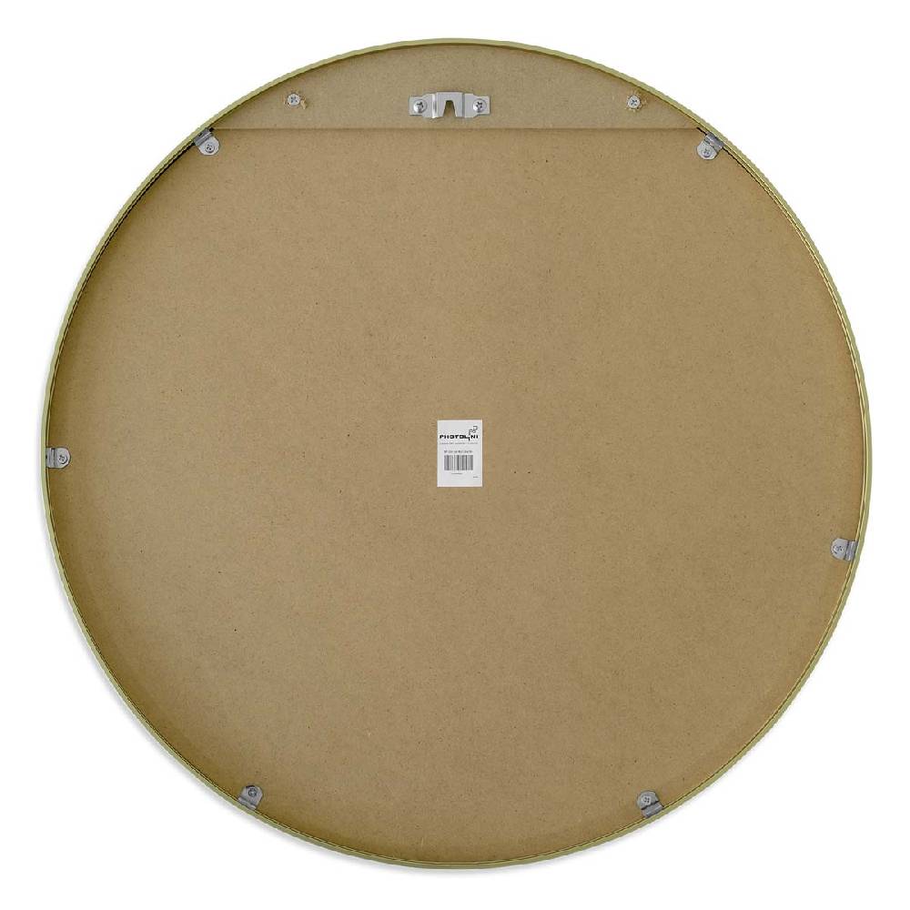 Photolini Spiegel Rund Gold mit Metallrahmen 70 cm Letzte 2 Tage