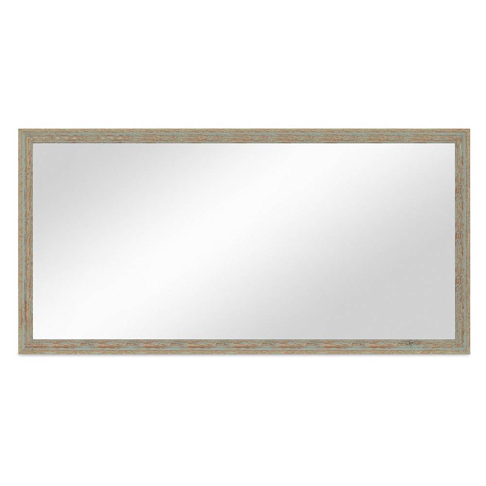 Photolini Wand-Spiegel 56x106 cm Grau-Grün Shabby-Chic Vintage / Spiegelfläche 50x100 cm Clearance-Verkauf