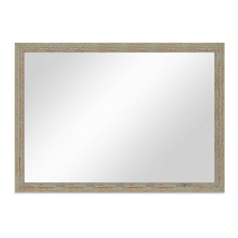 Photolini Wand-Spiegel 56x76 cm Grau-Grün Shabby-Chic Vintage / Spiegelfläche 50x70 cm Fabrikladen