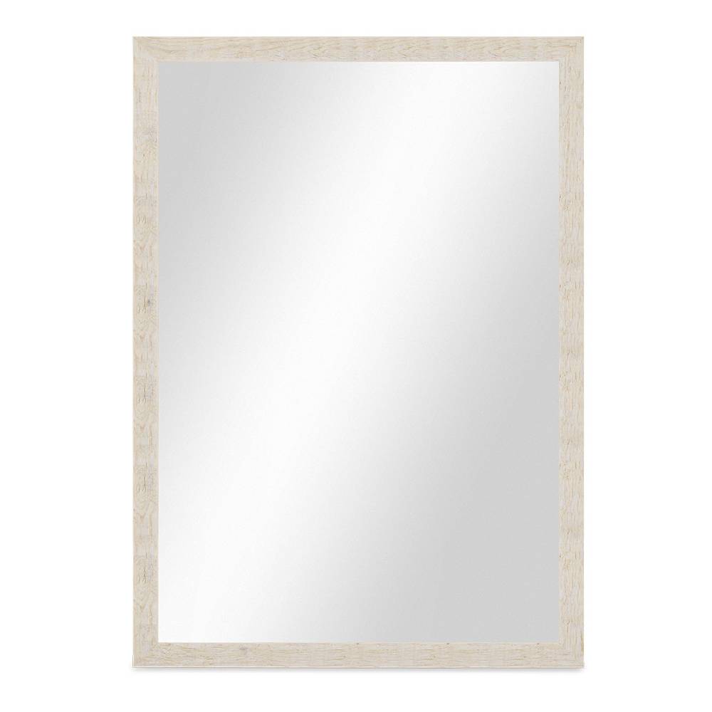 Photolini B-WARE: Wand-Spiegel 56x76 cm im Strandhaus-Stil Rustikal Weiß / Spiegelfläche 50x70 cm Rabatte dieses Monats