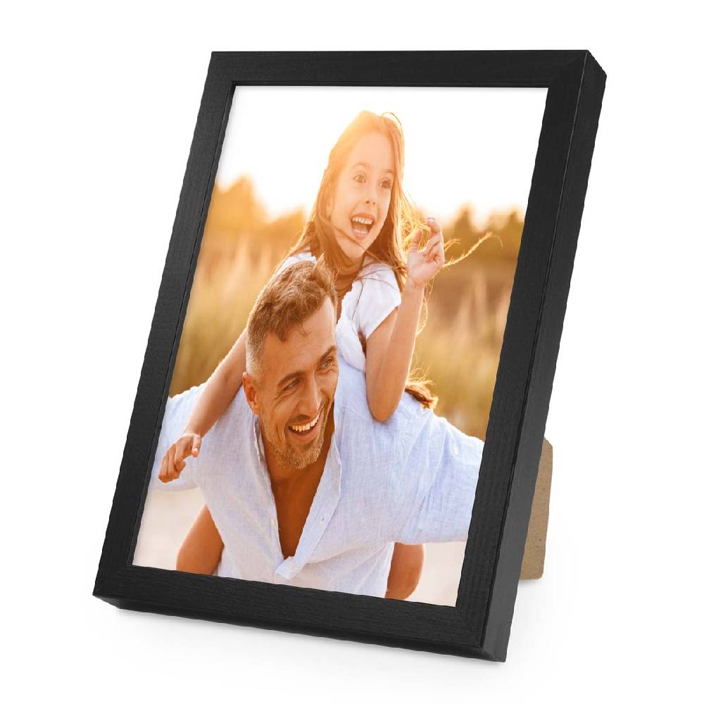 Photolini Holzrahmen Schwarz mit Acrylglas Fabrik Onlineshop
