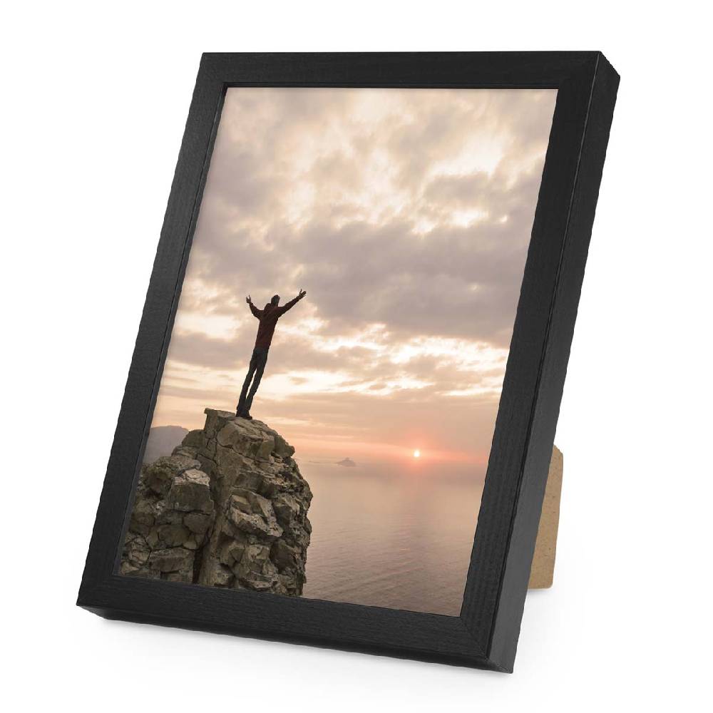 Photolini Holzrahmen Schwarz mit Acrylglas Fabrik Onlineshop