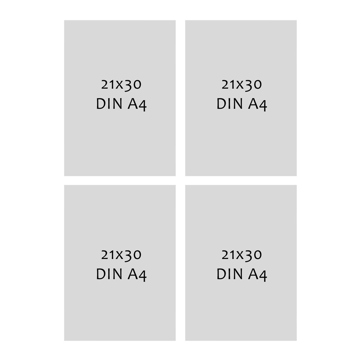 Photolini 4er Bilderrahmen-Set Schwarz Massivholz Schmal 21x30 cm / DIN A4 mit Acrylglasscheibe Bis zu 60% Rabatt