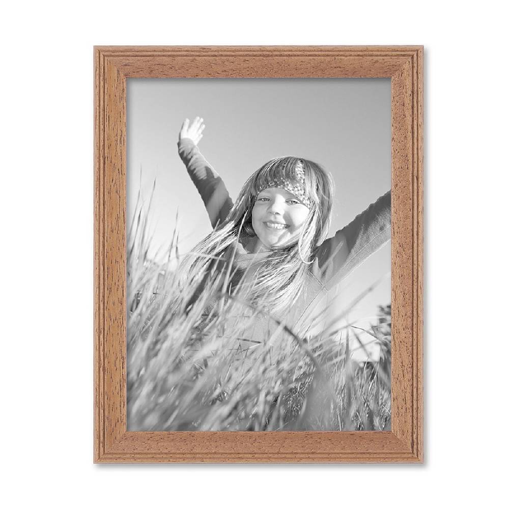 Photolini Landhaus-Bilderrahmen 18x24 cm Eiche-Optik Massivholz Begrenztes Angebot