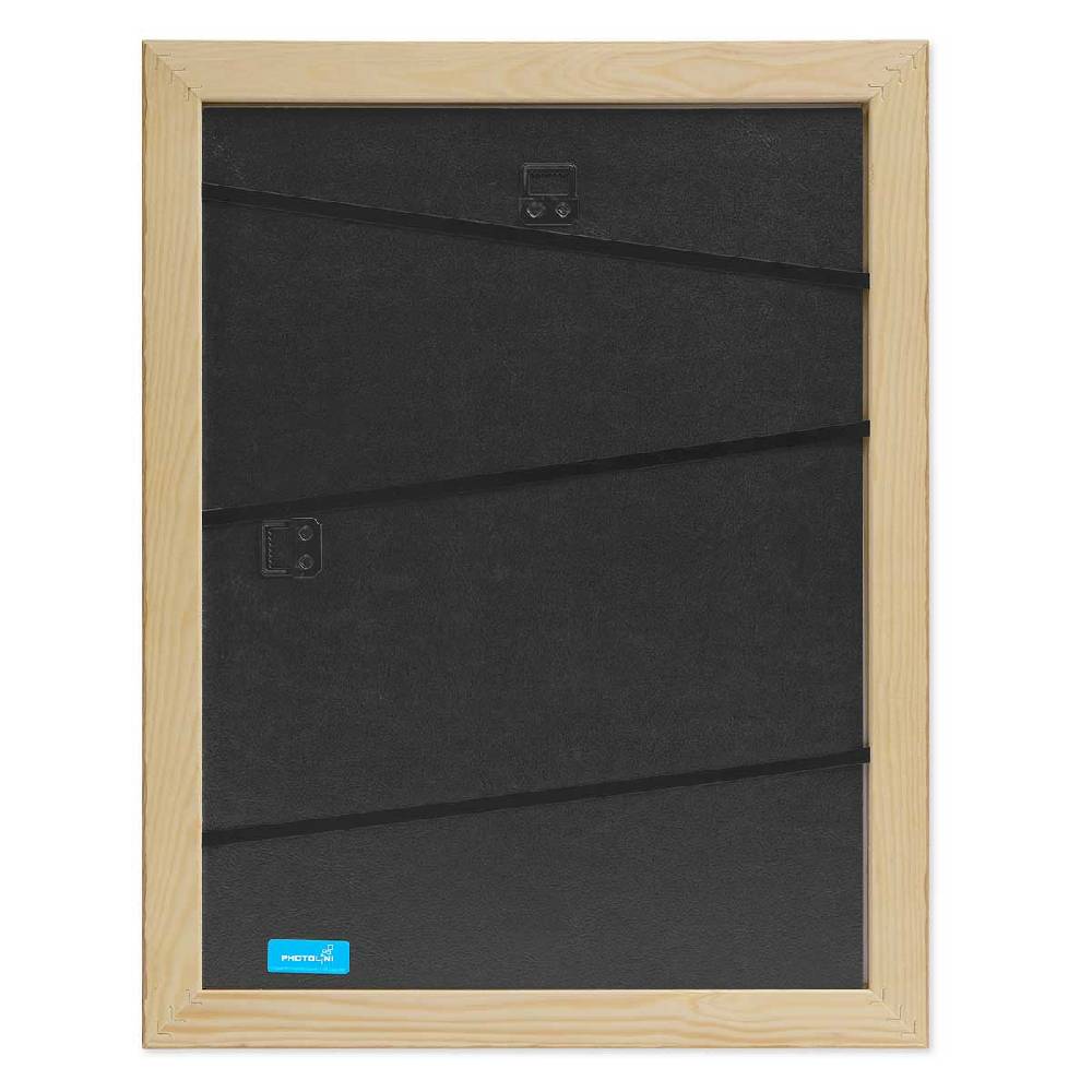 Photolini 5er Bilderrahmen-Set 30x30 cm Strandhaus Rustikal Eiche-Optik Natur Massivholz Riesige Ersparnisse