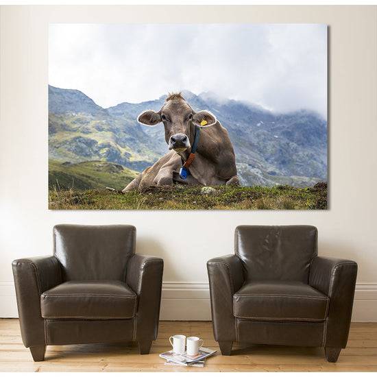 Queen Kerosin Acrylglasbild - Alpenwelt Kuh Kostenlose Rückgabe