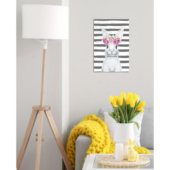Queen Kerosin Blechschild - Rabbit Girl with stripes zollfrei