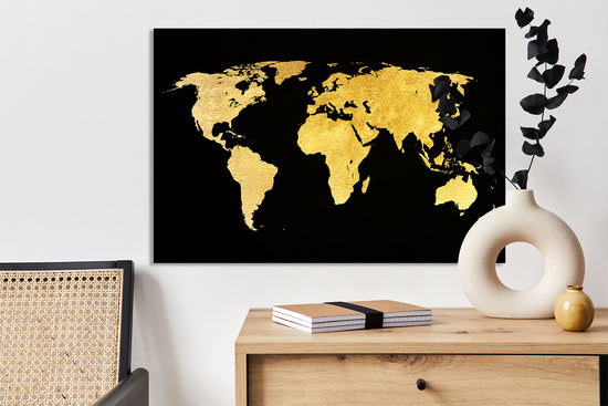 Queen Kerosin Blattgold Bild - World Map Kostenloser Versand
