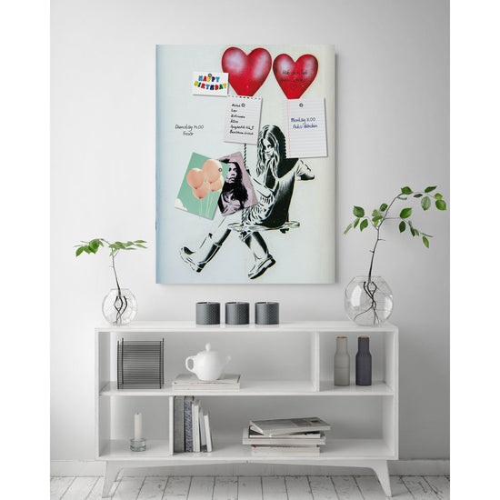 Queen Kerosin Magnetisches Markerboard - Heart balloons Blitzverkäufe
