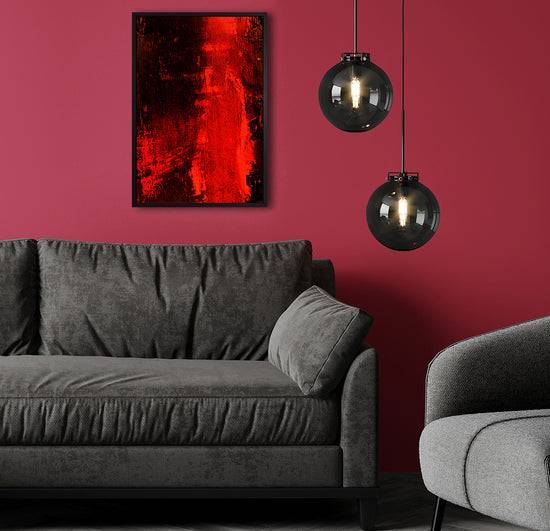 Queen Kerosin Leinwandbild mit Schattenfugenrahmen - Redrum Flash Sale