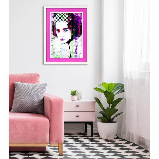 Queen Kerosin Rahmenbild mit Acrylpassepartout - The Look Kostenlose Rückgabe