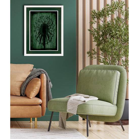 Queen Kerosin Rahmenbild mit Acrylpassepartout - Greeny Letzter Tag