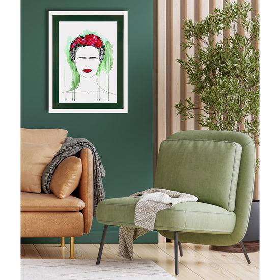 Queen Kerosin Rahmenbild mit Acrylpassepartout - Mexican Lady Zeitbegrenzte Promotion