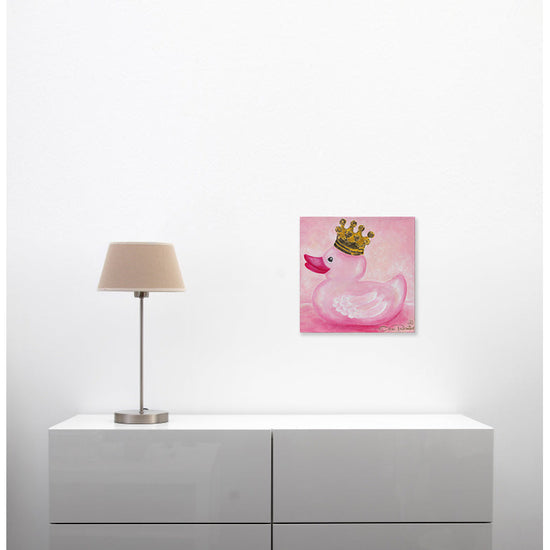 Queen Kerosin Leinwandbild - Ente Pink Nur für heute