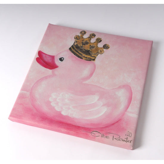 Queen Kerosin Leinwandbild - Ente Pink Nur für heute