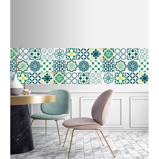 Queen Kerosin Stickerfliesen - Greenish 12er-Set Versandkostenfrei