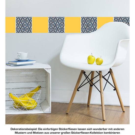 Queen Kerosin Stickerfliesen - Color Yellow 12er-Set Preisnachlass