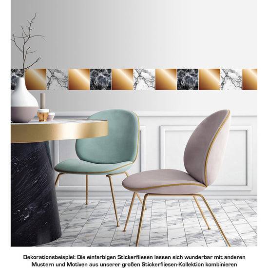 Queen Kerosin Stickerfliesen - Color Copper 12er-Set Saisonschlussverkauf