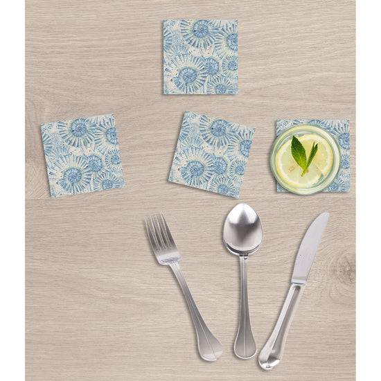 Queen Kerosin Steinuntersetzer-Set - Blue Shellfish Begrenztes Angebot