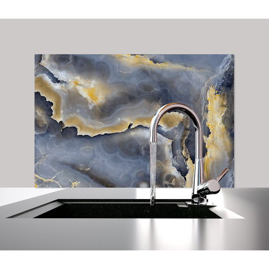 Queen Kerosin Spritzschutz - Grey Marble Räumungsverkauf