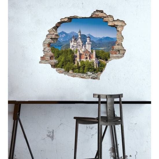 Queen Kerosin 3D Wandtattoo - Schloss Neuschwanstein Kostenloser Versand international