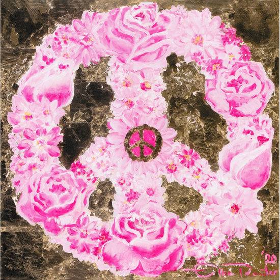 Queen Kerosin Leinwandbild - Peace Flower Forever 50% Rabatt für begrenzte Zeit