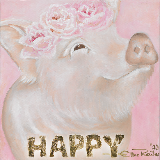 Queen Kerosin Leinwandbild - Schwein HAPPY Flower Online