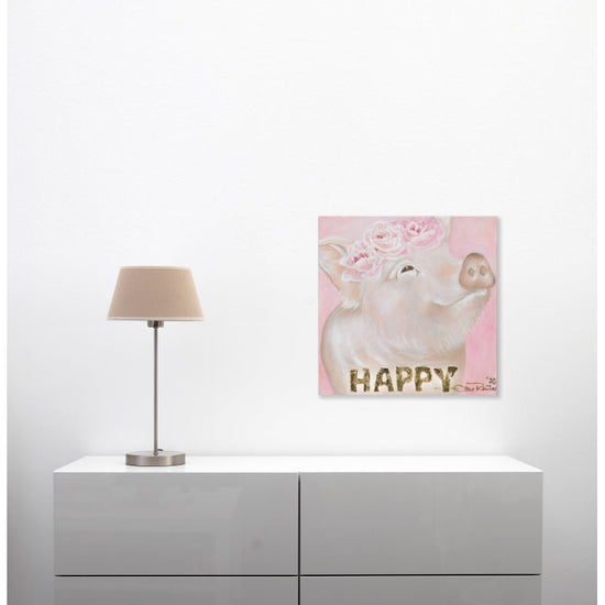 Queen Kerosin Leinwandbild - Schwein HAPPY Flower Online