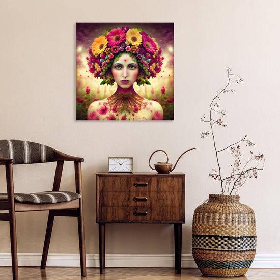 Queen Kerosin Acrylglasbild - Blumenfrau Räumungsverkauf