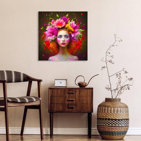 Queen Kerosin Acrylglasbild - Blumenfrau (Serie) Tägliche Deals