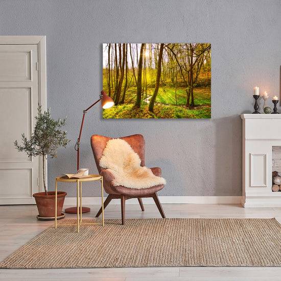 Queen Kerosin Acrylglasbild - Morgenstimmung im Wald JETZT KAUFEN