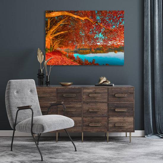 Queen Kerosin Acrylglasbild - Platanenallee am Baldeneysee I Neueste Stile